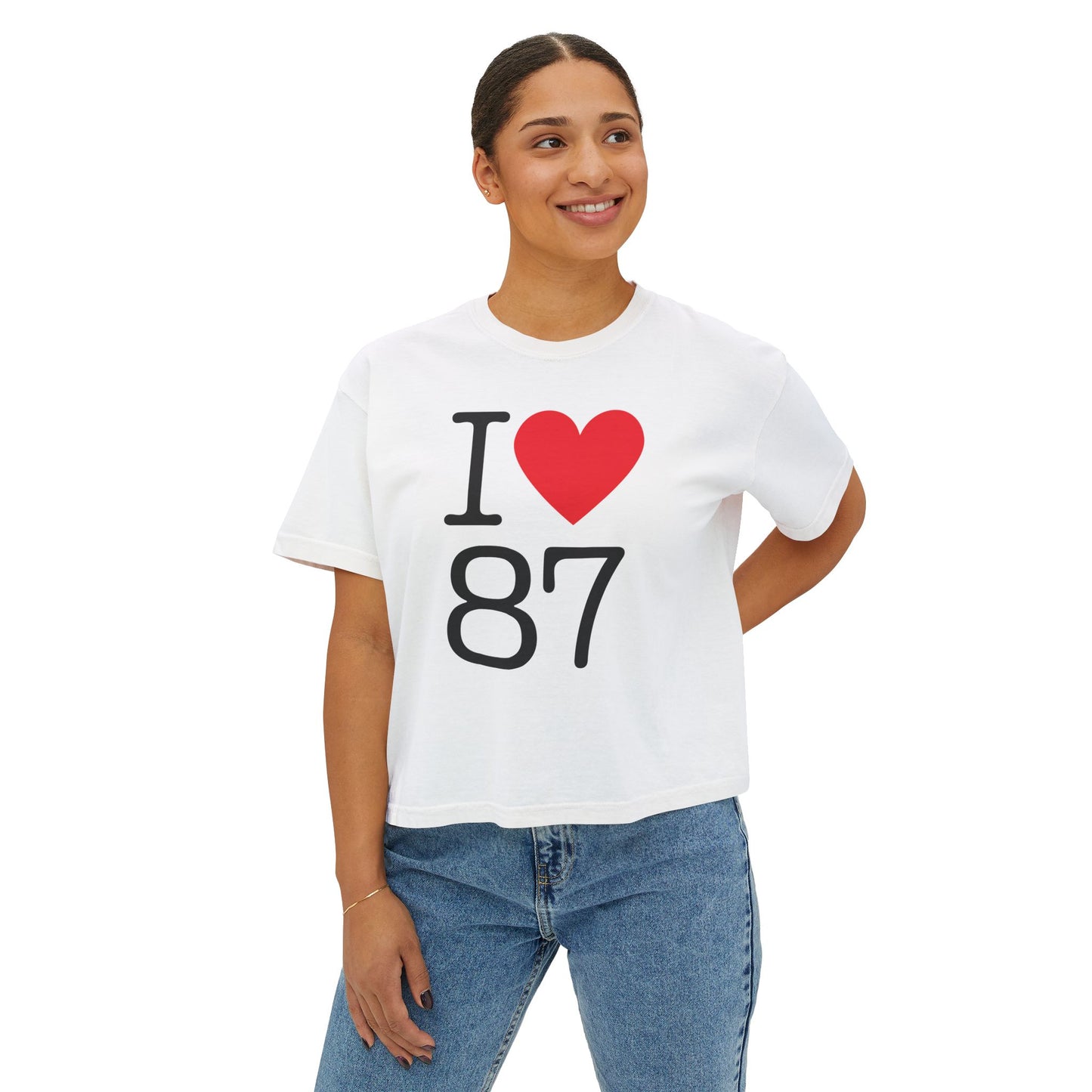 I Heart 87 Boxy Tee