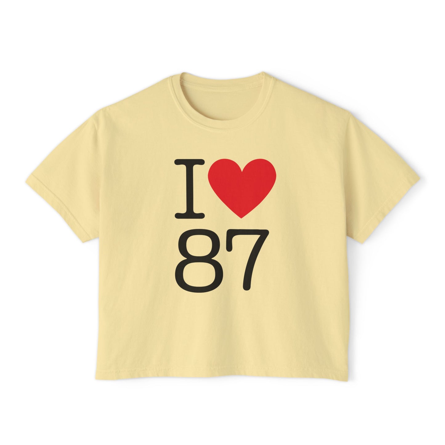 I Heart 87 Boxy Tee