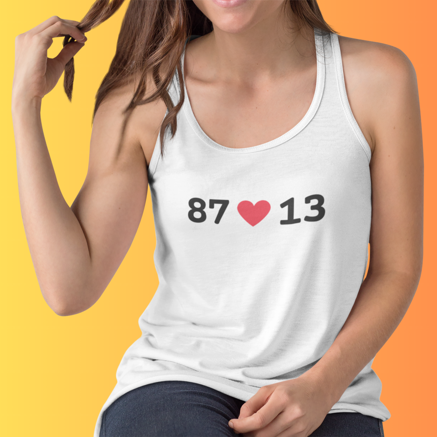 87 ❤️ 13 Racerback Workout Tank