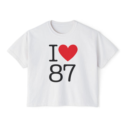 I Heart 87 Boxy Tee